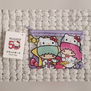Hello Kitty Zipper Bag with Little Twin Stars